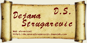 Dejana Strugarević vizit kartica